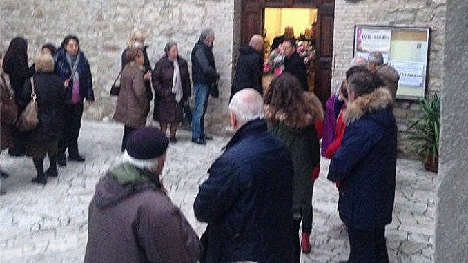 Funerali Edda Vetturini celebrazione al Monastero Sant'Anna
