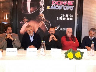 Presentazione "Donne e Motori" - da sx Franchi, Lorenzo Granieri, Emily Granieri, Bogliari, Sirci