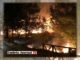 Fiamme nella notte, incendio al percorso verde di Bastia Umbra