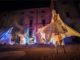 Spettacolo in piazza Mazzini a Bastia, danza aerea, trampolieri, ninfee, acrobazie, effetti speciali