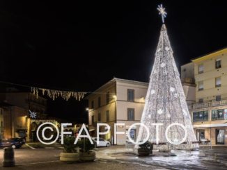 Addobbi e Luminarie, montato in Piazza Mazzini il Grande Albero di Natale