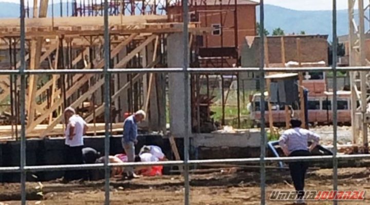 Incidente a Bastia, al cantiere della chiesa, operaio trasportato in ospedale
