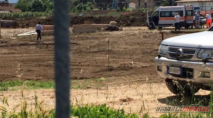 Incidente a Bastia, al cantiere della chiesa, operaio trasportato in ospedale