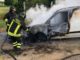 Incendio furgone a Costano di Bastia Umbra, nessun ferito