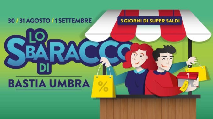 Lo Sbaracco  tre giorni di super saldi nei negozi di Bastia Umbra