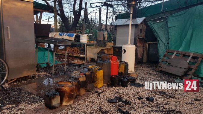 Incendio a Bastia, in zona Santa Lucia, fiamme nei pressi del ponte