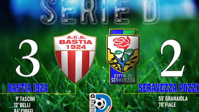 Bastia centra risultato pieno 3-2 al Seravezza e si toglie dalla zona play out