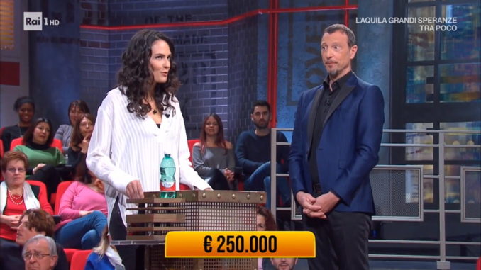 Valentina Dionigi di Bastia Umbra, sbanca ai Soliti Ignoti, chi è la concorrente?
