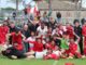 Bastia calcio serie D raduno di tifosi e dirigenti in Piazza