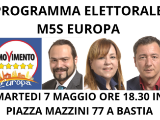 Martedì 7 maggio 2019 il M5Stelle presenta il suo programma per l'Europa