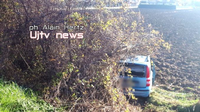 Incidente nella notte sulla 75 "Centrale Umbra", Panda vola fuori strada