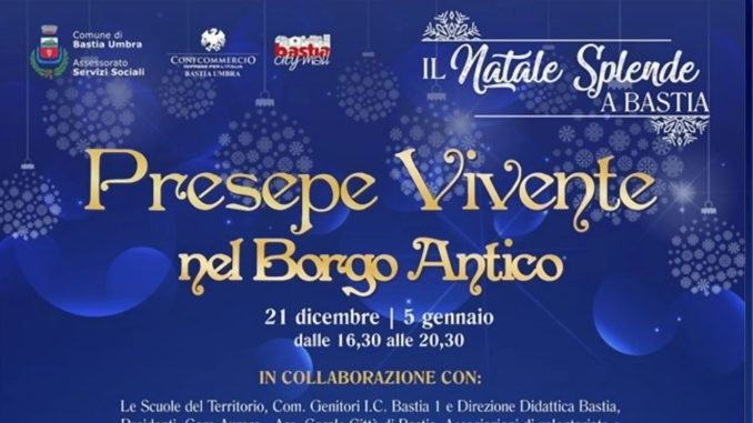 Presepe vivente nel suggestivo borgo antico di Bastia Umbra