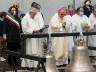 Benedizione delle campane alla chiesa di San Marco, presente il Sindaco 
