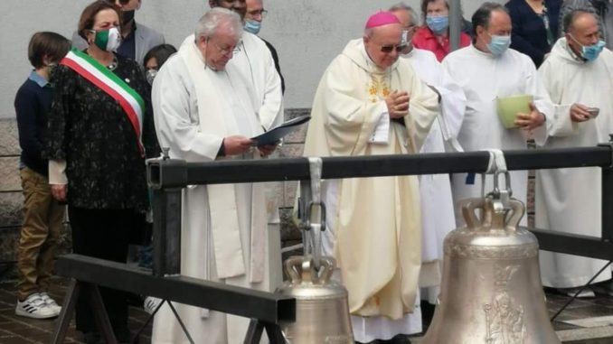 Benedizione delle campane alla chiesa di San Marco, presente il Sindaco 