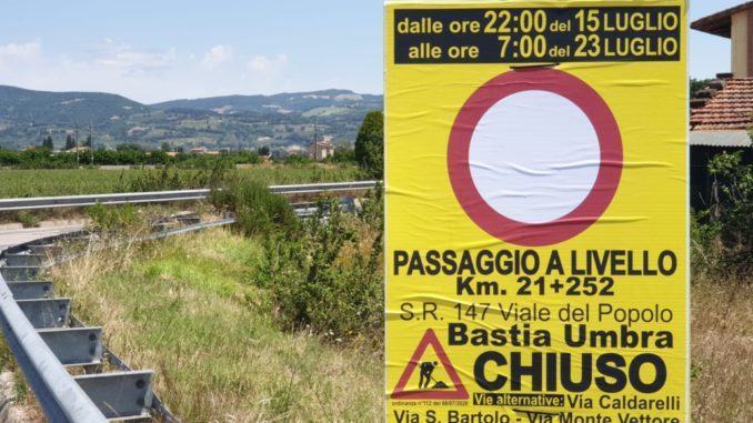 Scampato pericolo, rinviato cantiere del passaggio a livello di Ospedalicchio