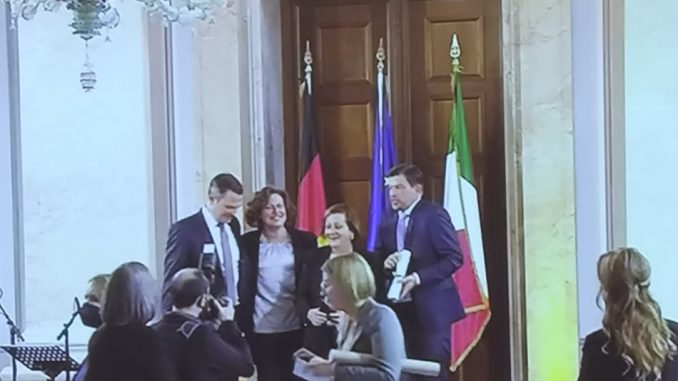 Il Comune di Bastia Umbra vincitore del Premio dei Presidenti, il Sindaco Paola Lungarotti premiata a Berlino  dal Presidente Mattarella.