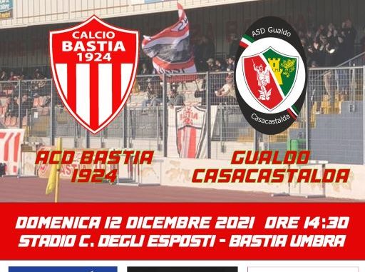 Calcio, domenica Bastia - Gualdo allo stadio Degli Esposti
