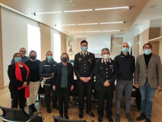 Giunta Comunale, la visita del Comandante dei  Carabinieri, Capitano Vittorio Jervolino