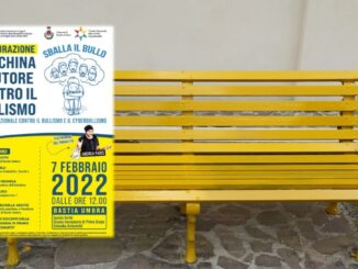 Una panchina gialla contro il bullismo a Bastia Umbra