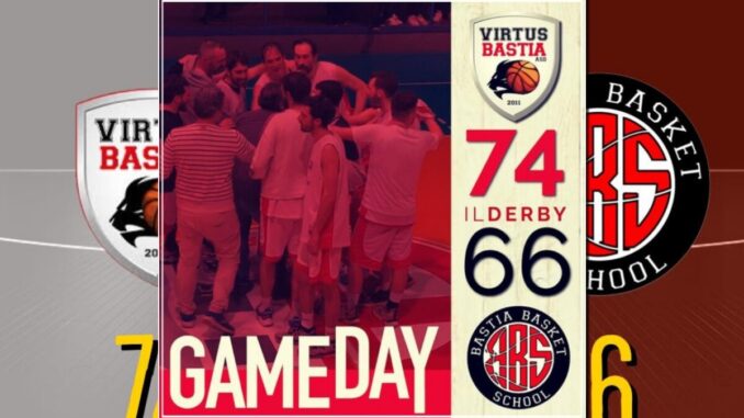Virtus Bastia Basket vince il derby contro la BBS e consolida seconda piazza 
