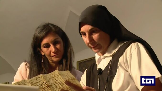 Un piccolo scrigno, ilmonastero delle Benedettine sul Tg1 di Rai