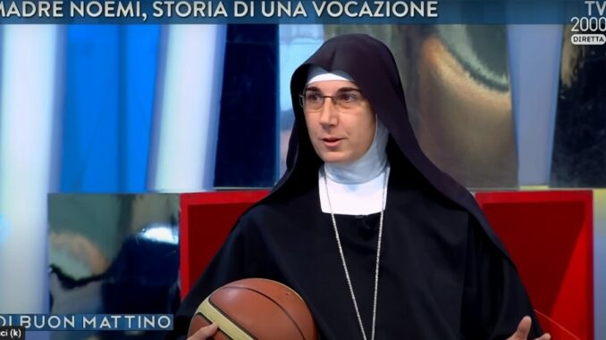 Madre Noemi, dalla serie B di basket, alla serie A con Dio