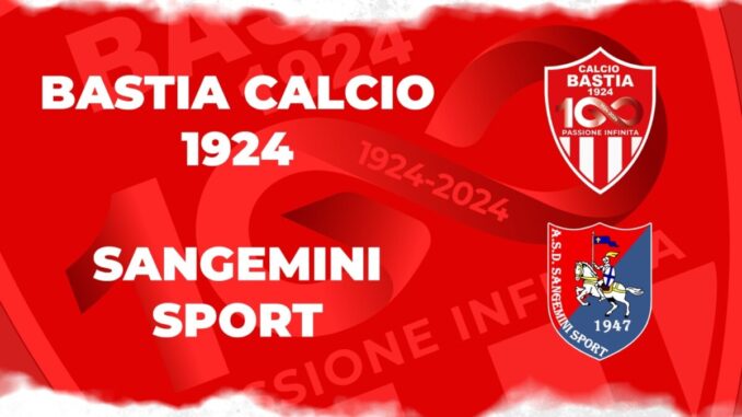 Bastia 1924 - Sangemini domenica la partita
