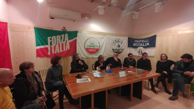 Incontro dei rappresentanti coalizione dei partiti di centrodestra