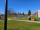 Area Giochi della Scuola XXV Aprile, l'area si allaga dopo la pioggia