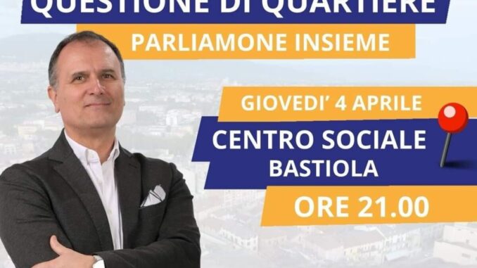 Erigo Pecci e coalizione, incontri nei Quartieri di Bastiola e Cipresso