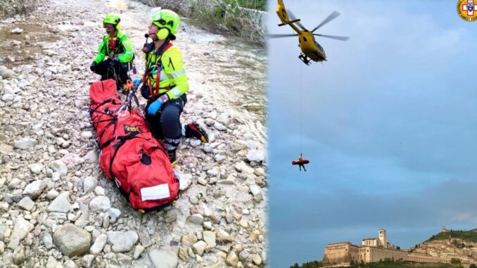 Va a raccogliere asparagi e cade [Video] nel fiume in secca, è in ospedale