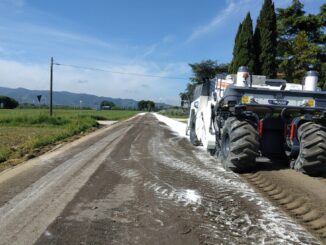 Viabilità – SP 400, e rifatto il piano viabile sulla direttrice Bastia Umbra-Torgiano