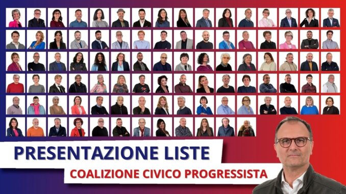 Presentazione liste coalizione civico progressista Pecci sindaco