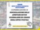 Modifiche Estive all'Orario di Apertura degli Uffici Postali