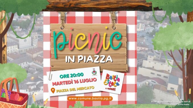 "Pic Nic in Piazza" Ritorna a Bastia Umbra il 16 Luglio