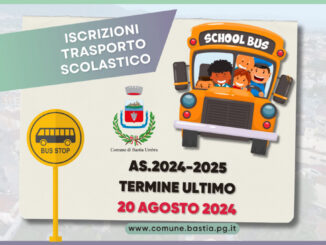 20 agosto termine ultimo per iscrizione trasporto scolastico 2024/25