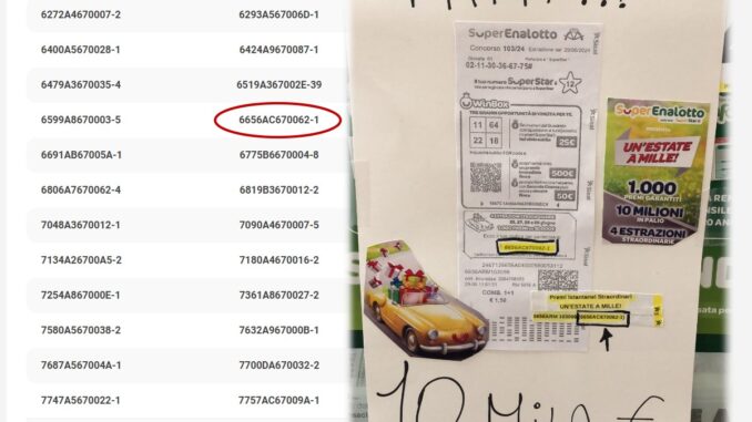 Un estate a mille fa felice un Bastiolo al Superenalotto, vinti 10mila euro