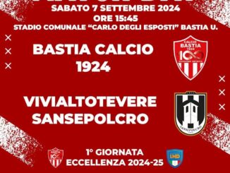 Calcio, al via campionato Eccellenza: Bastia 1924-Sansepolcro