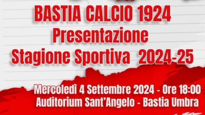 Bastia Calcio 1924: Presentazione ufficiale per la nuova stagione