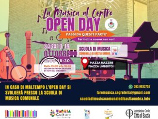 Open Day Scuola di Musica di Bastia Umbra: Sabato 19 ottobre