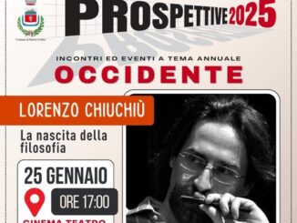 Lorenzo Chiuchiú a Bastia Umbra per una lezione sulla filosofia