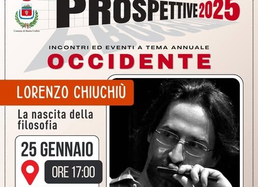 Lorenzo Chiuchiú a Bastia Umbra per una lezione sulla filosofia