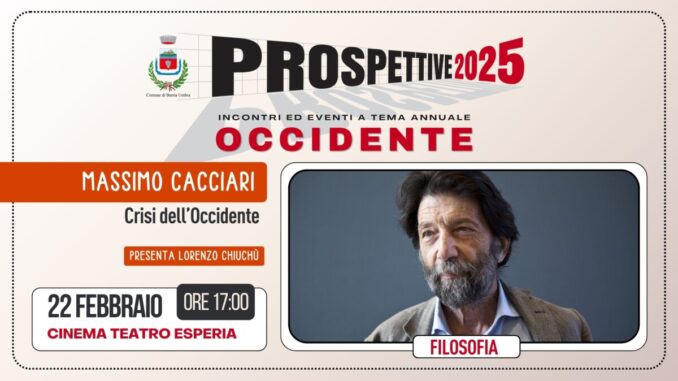 Cacciari su crisi dell'occidente a Bastia Umbra