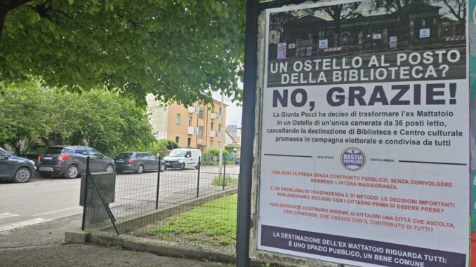 Ostello all’ex Mattatoio a Bastia, sfuma la biblioteca promessa