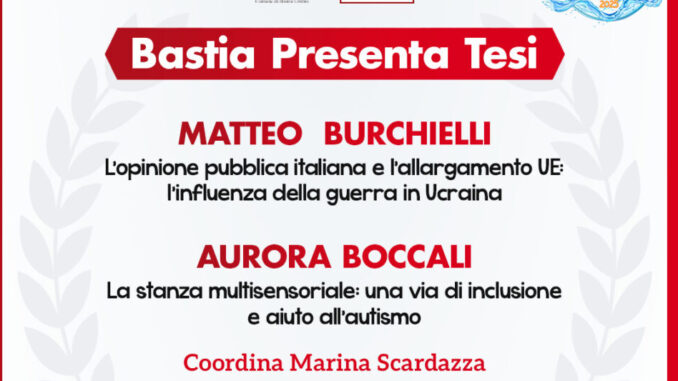 Bastia, le tesi diventano protagoniste della cultura estiva