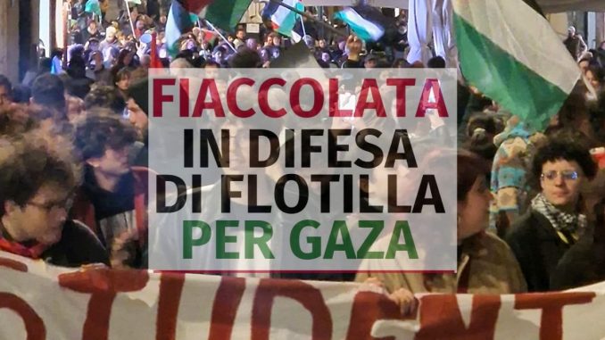 Fiaccolata a Bastia Umbra in Difesa dei Diritti Palestinesi