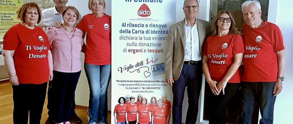 Donazione organi Bastia Umbra al via con supporto del Comune